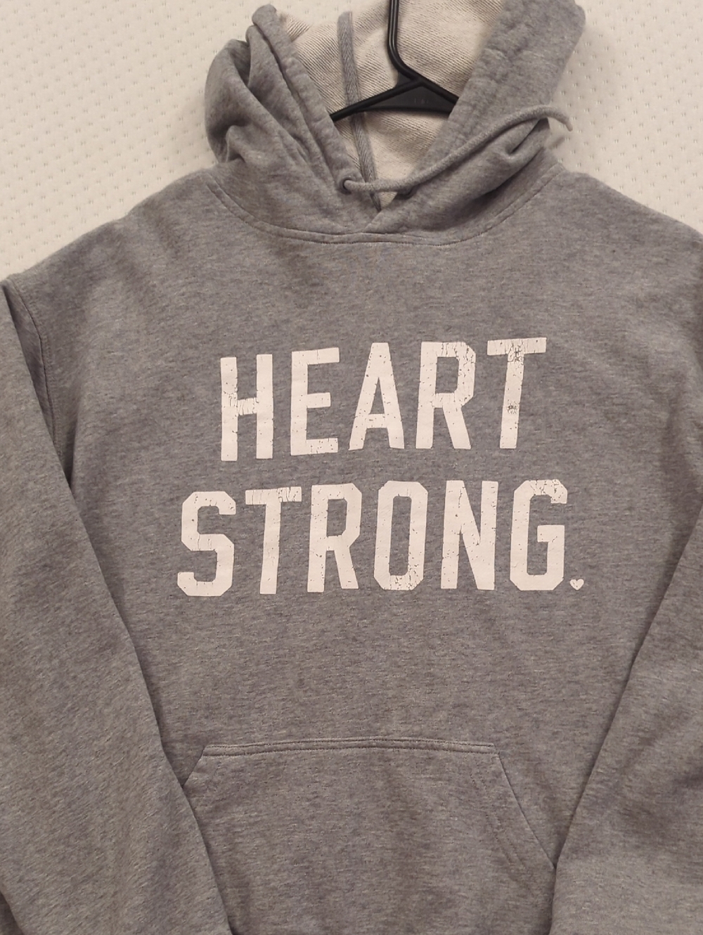 Heart Strong Gray Hoodie Sweatshirt - Women's Cozy Pullover
